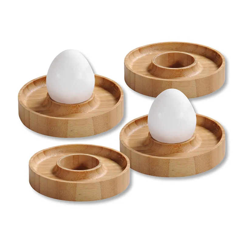 Kesper Bambus-Eierbecher, 4 Stück, Natur, – Produktbild 1 von 2