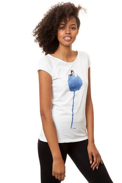 FellHerz FellHerz Blumenbuch Cap Sleeve white – Produktbild 4 von 4