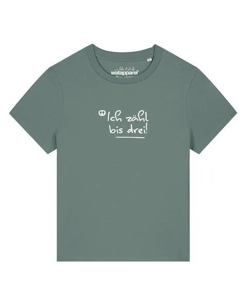 watapparel watapparel T-Shirt Frauen Ich zähl bis drei, Green bay, – Produktbild 1 von 2