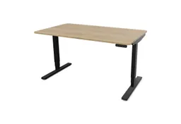 ASSMANN Büromöbel Schreibtisch Y-LINE Curved (120x70cm Schwarz Eiche Natura Kollisions-Schutz, Elektrisch höhenverstellbar, Kindersicherung 2-fach-Motorik Doppelhub, einfache Montage, für Büro und Homeoffice), TÜV-zertifiziert, Blauer Engel, 5 Jahre Herstellergarantie – Produktbild 1 von 1