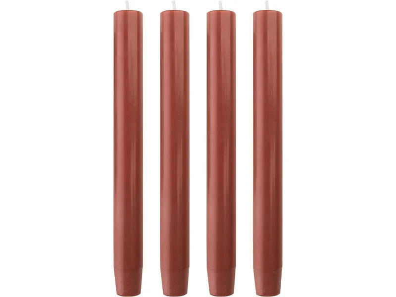 Tranquillo Handgearbeitete Stabkerzen GLUMI red 4er-Set, 20 cm - rot – Produktbild 2 von 5