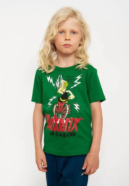 LOGOSH!RT LOGOSH!RT - Asterix le Gaulois - Zaubertrank - Bio T-Shirt Print, Grün, – Produktbild 3 von 4