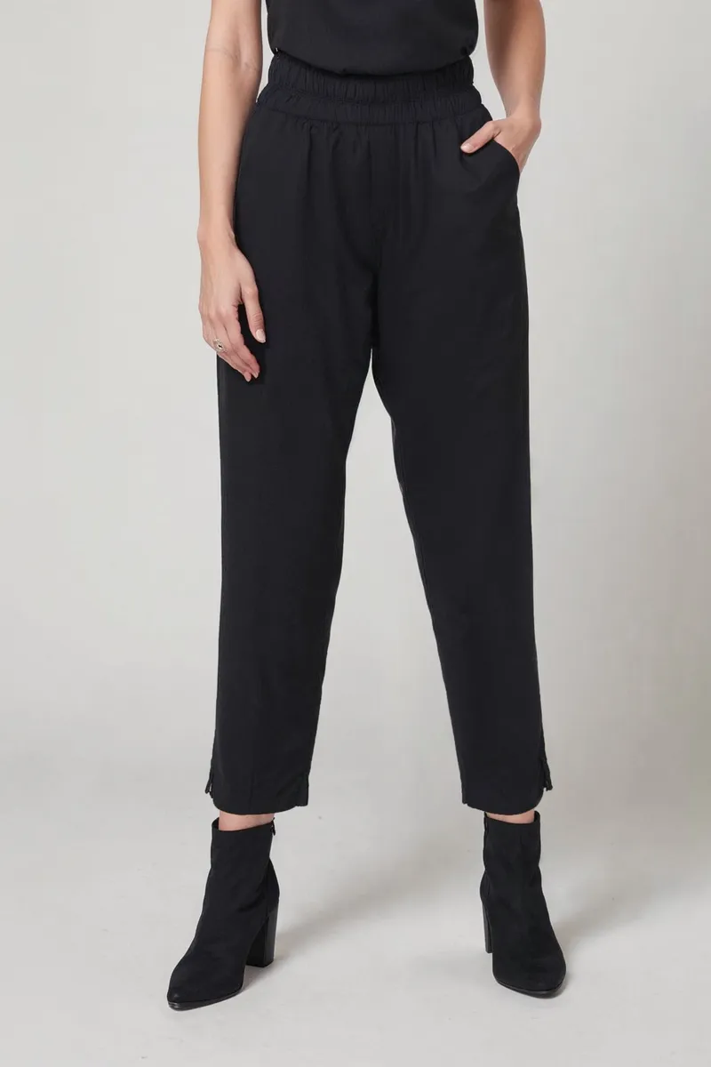 Neu Nomads Neu Nomads Damen vegan Hose Belmont Schwarz, Schwarz, – Produktbild 1 von 1