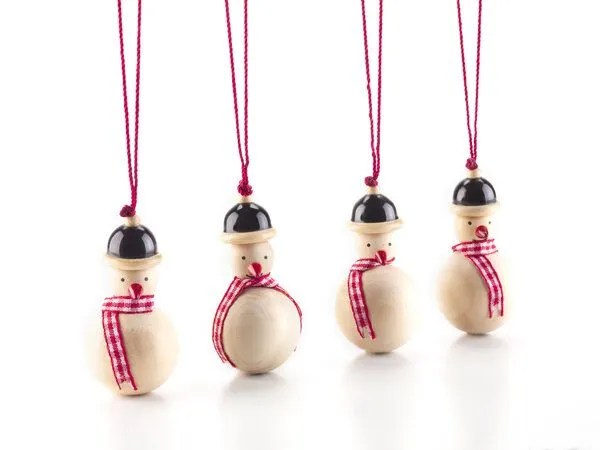 Maya Organic Maya Organic Weihnachtsdekoration 4 Snowmen in a Box – Produktbild 2 von 3