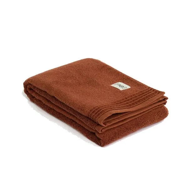 thies thies 1856 ® veganes Handtuch aus japanischer Biobaumwolle gefärbt mit recycelter Craft Bier Maische, Brown (braun), – Produktbild 1 von 4
