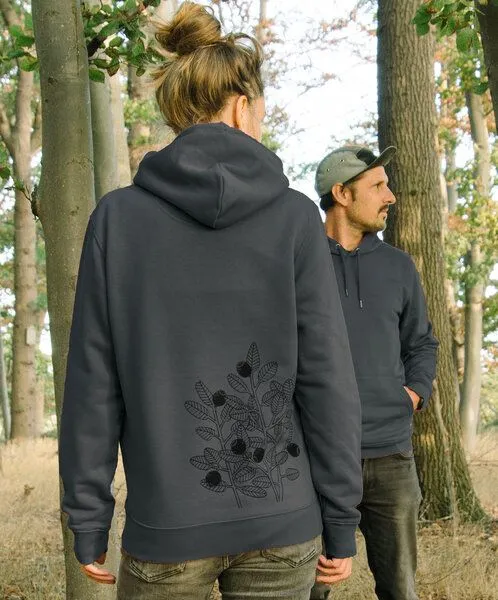 Cmig Cmig Unisex Hoodie Blaubeere für Damen & Herren, India ink grey, – Produktbild 2 von 4
