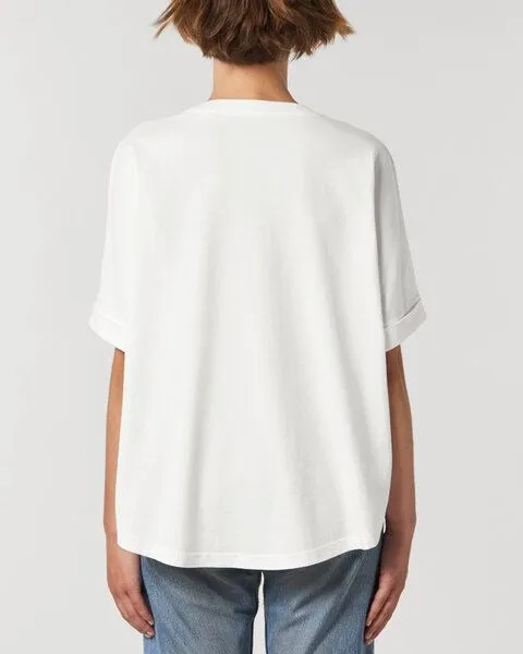 Human Family Human Family Oversize Damen T-Shirt "Slack", Weiss, – Produktbild 2 von 3
