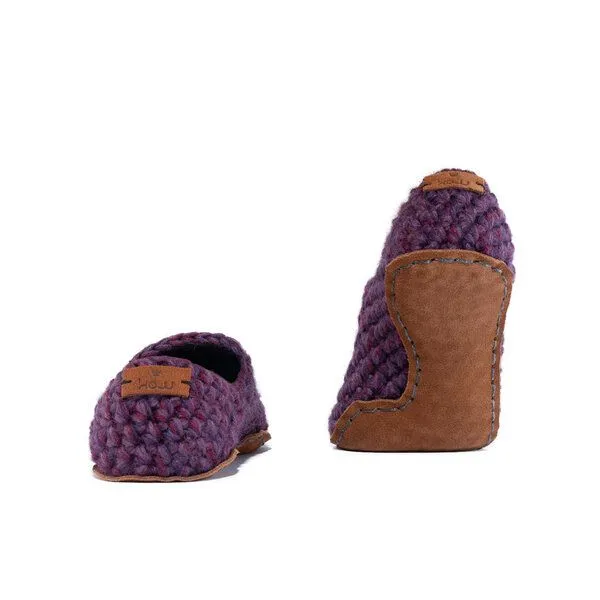 Kingdom of Wow Kingdom of Wow - Handgefertigte Hausschuhe aus Wolle - Unisex The Original, Lavender, – Produktbild 3 von 6