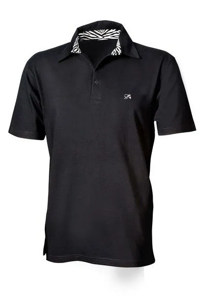 Levensgaarn Levensgaarn Polo-Hemd Männer, Schwarz, – Produktbild 2 von 4