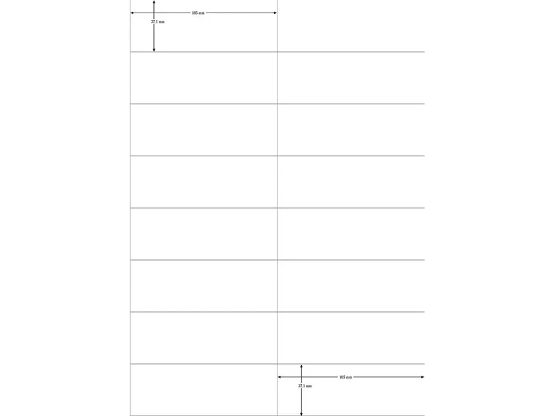 memo-Etiketten 105 x 37,1 mm, 1.600 Stk. B-Ware (K9212) – Produktbild 1 von 1