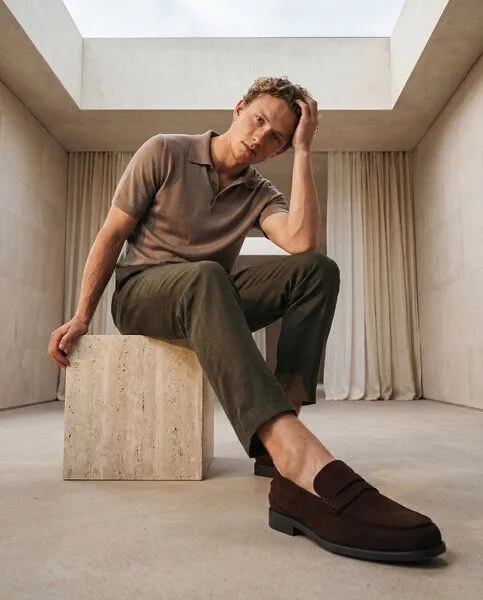 Nae Vegan Shoes Nae Vegan Shoes NAE | LEVI — Veganer Herren Penny-Loafer, Brown, – Produktbild 4 von 4