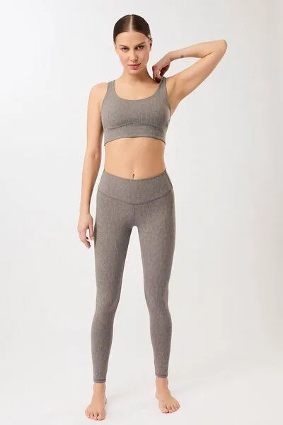 mandala Mandala Monoprinted Tights, Grey (printed), – Produktbild 4 von 4