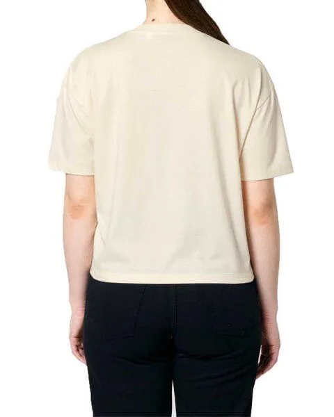 YTWOO YTWOO Damen Boxy T-Shirt aus Bio-Baumwolle, Natural, – Produktbild 3 von 4