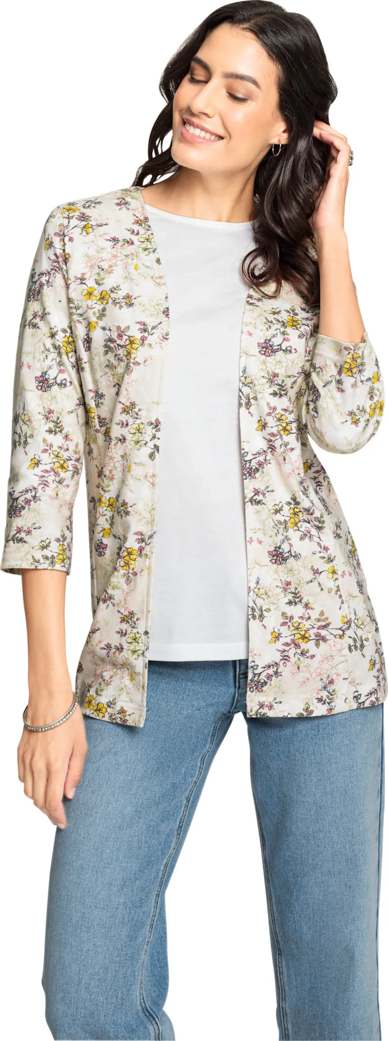 Witt Shirtjacke champagner-bedruckt, Champagner-bedruckt, – Produktbild 2 von 2