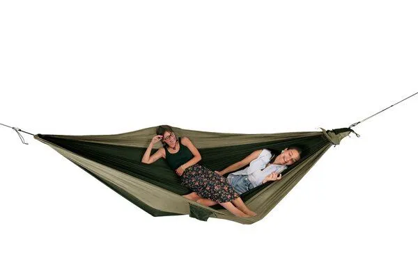 Ticket to the Moon Ticket to the Moon Hängematte King Size (320 x 230 cm), 700g, Army green/brown, – Produktbild 2 von 4