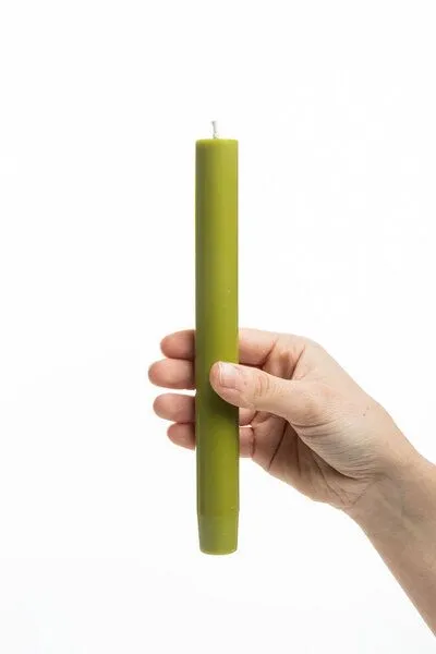 Tranquillo Handgearbeitete Stabkerzen GLUMI green 4er-Set, 20 cm - grün – Produktbild 3 von 4