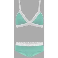 Frija Omina Frija Omina Set: Bio BH + Hipster Spitze hell, Mint, – Produktbild 2 von 4