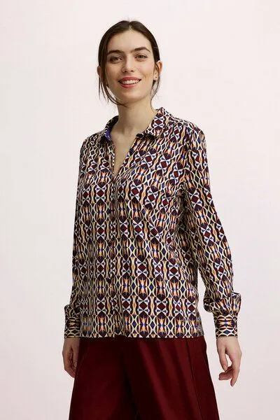 Tranquillo Tranquillo Bluse aus EcoVero™ Viskose, Ethno, – Produktbild 5 von 6