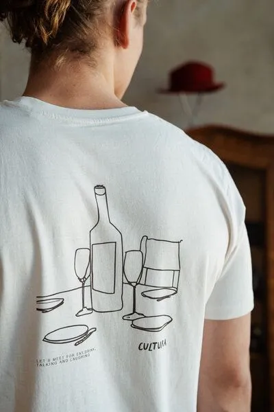 Kultgut Kultgut NEW Upcycling Generation- Artdesign - Bioshirt / Cultura, Hellbeige, – Produktbild 2 von 4