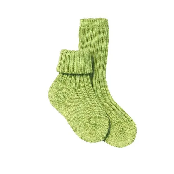 grödo grödo Babysöckchen kbT-Schurwolle, Moosgrün, – Produktbild 1 von 2