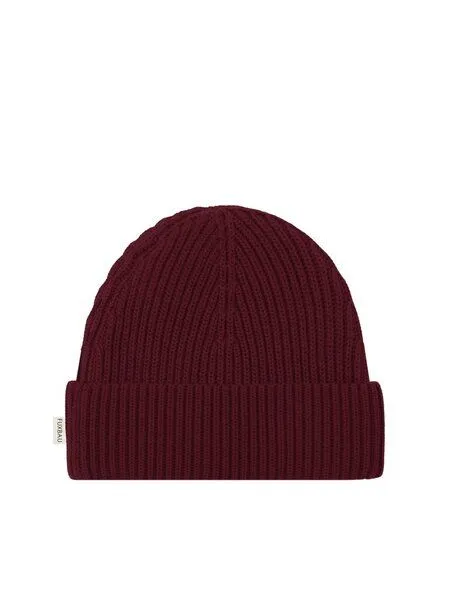FUXBAU FUXBAU 4Seasons Strickmütze, Bordeaux, – Produktbild 2 von 4