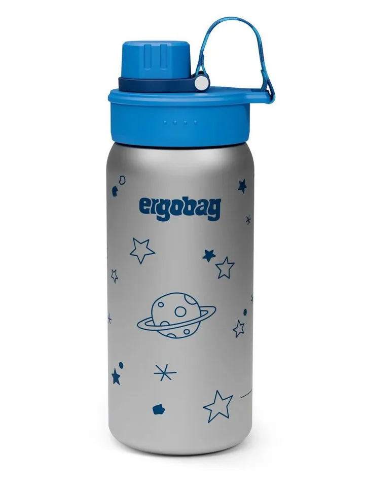 Ergobag Ergobag Trinkflasche Edelstahl Trinkflasche, auslaufsicher und kohlensäuregeeignet, Blau|grün, – Produktbild 1 von 5