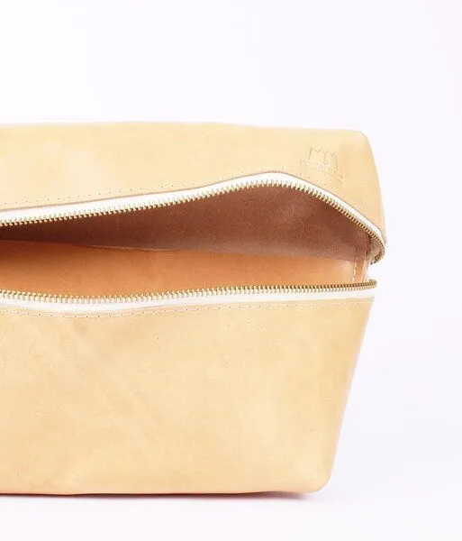 monday market monday market Bauchtasche Lucas aus pflanzlich gegerbtem Leder, Hellbraun, – Produktbild 1 von 3
