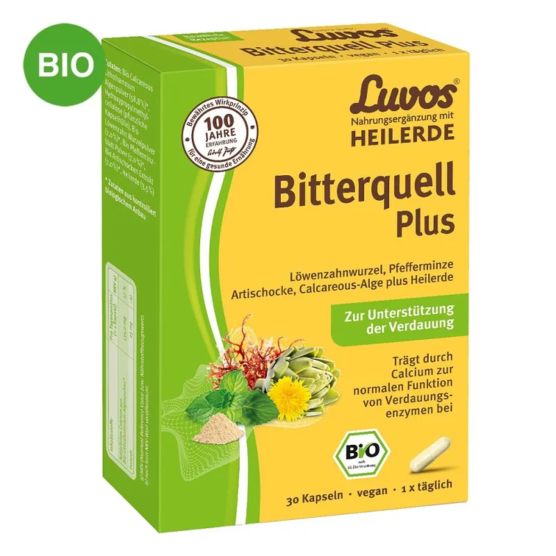 Luvos Luvos Heilerde Bio Bitterquell Plus Kapseln – Produktbild 1 von 1