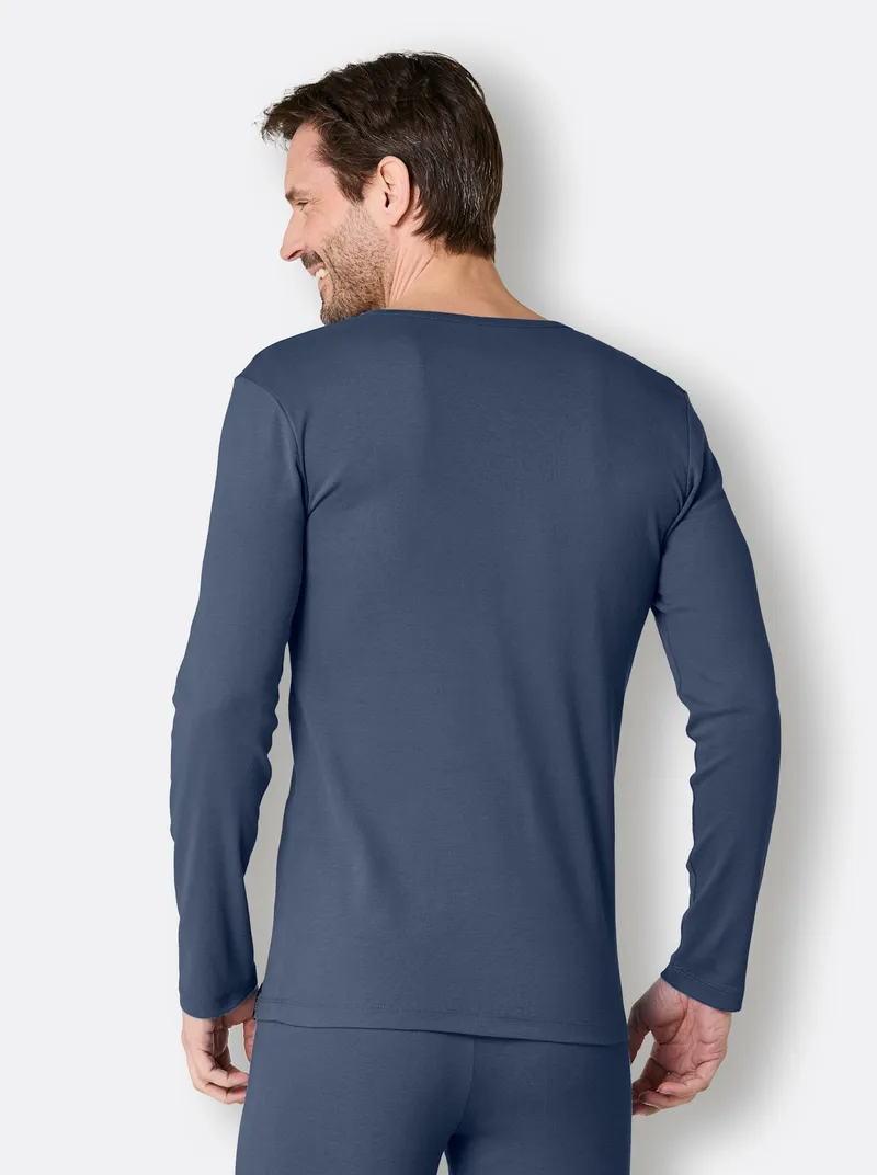 wäschepur men Shirt dunkelblau, Dunkelblau, – Produktbild 2 von 2