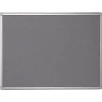 Bi-Office Bi-Office Textil-Pinnwand mit Aluminiumrahmen 60 x 45 cm grau – Produktbild 2 von 2