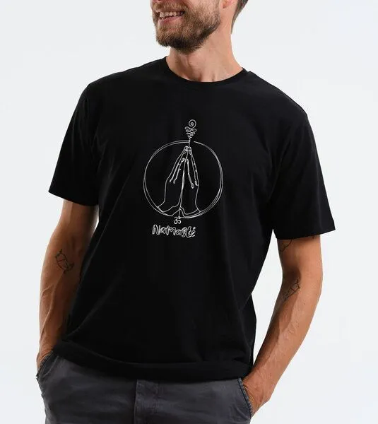 Gary Mash GARY MASH Shirt Namasté aus Modal®-Mix, Schwarz, – Produktbild 4 von 4