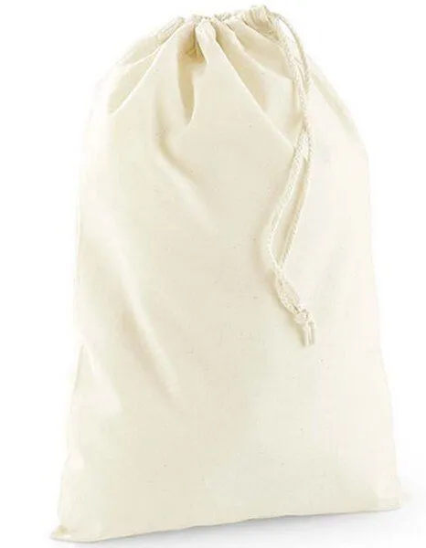 Westford Mill Westford Mill Beutel Tasche Wäschesack XXS - XL Recycelte Baumwolle Cotton Stuff Bag, Natur, – Produktbild 1 von 2