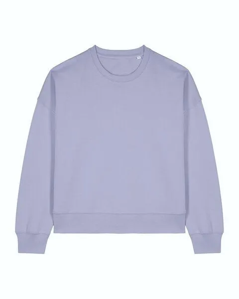 Kultgut Kultgut Goodness Sweater 100% Bio-Baumwolle - Ein schöner Allrounder im Boxistyle, Lila, – Produktbild 1 von 4