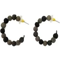 Worldfinds Worldfinds Kantha Ohrringe Noir Mini Hoops – Produktbild 1 von 1