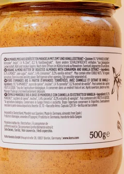 KoRo Bio Mandelmus mit Zimt und Vanille 500 g – Produktbild 1 von 1