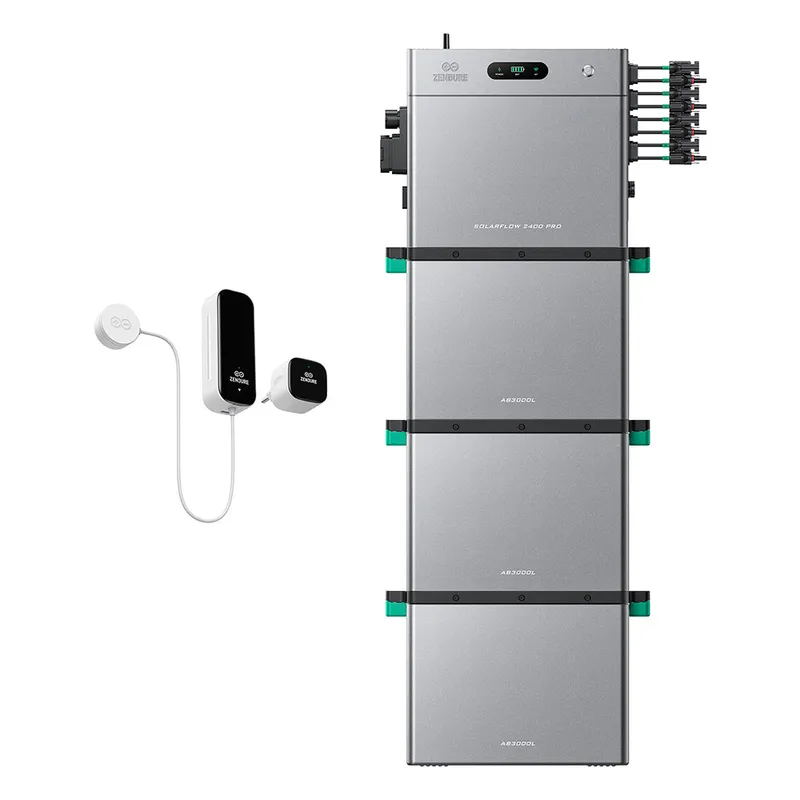 Zendure Deutschland Zendure SolarFlow 2400 Pro | 2400W Bi-direktionaler Balkonkraftwerk-Speicher, SolarFlow 2400 Pro + Smart Meter D0 (2.4 kWh) / 3*AB3000L (8.64 kWh) / Ohne Panels – Produktbild 1 von 1