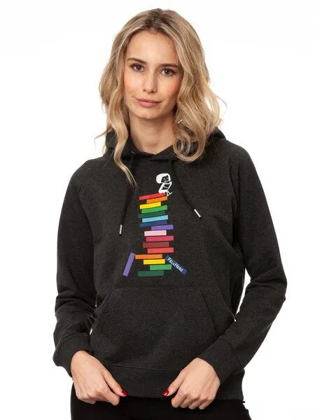 FellHerz FellHerz Damen Hoodie Books – Produktbild 5 von 5