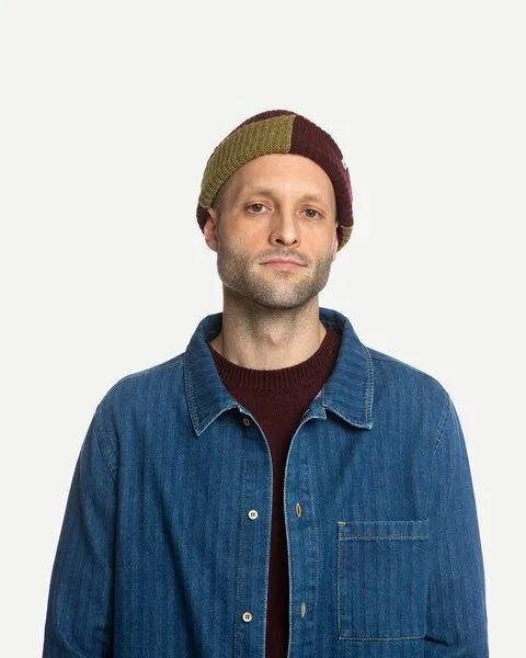 MATONA Matona Fischermütze | Fisherman Beanie | aus Wolle und Baumwolle | GOTS-zertifiziert, Pear - bordeaux, – Produktbild 1 von 2
