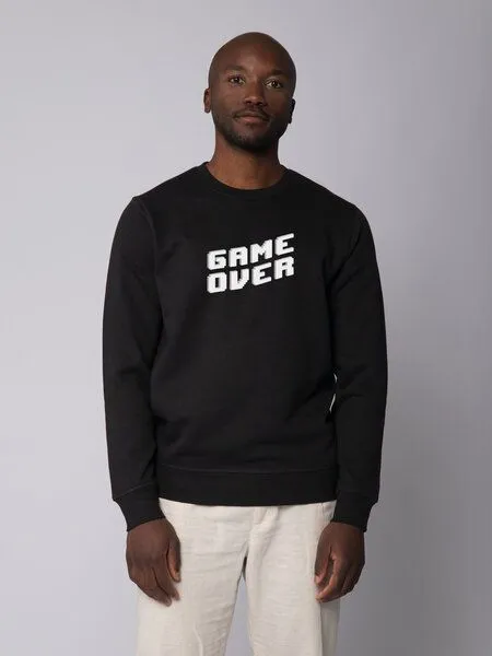 watapparel watapparel Sweatshirt Unisex Game Over, Black, – Produktbild 2 von 3