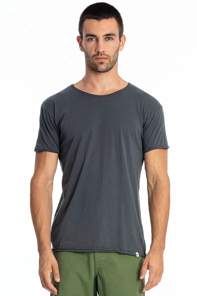 RAVENS VIEW IBIZA RAVENS VIEW IBIZA Herren vegan T-Shirt Rundhalsausschnitt Wild Lava Blau, Dunkelblau, – Produktbild 2 von 2