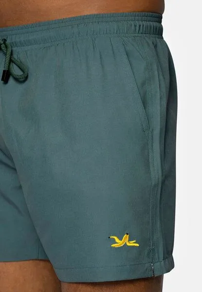 Narwal Narwal Badehose mit Stick-Motiv, Grün (banana coco), – Produktbild 1 von 3