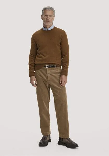 hessnatur hessnatur Cordhose RONNEL Relaxed aus Bio-Baumwolle, Camelbraun, – Produktbild 1 von 3
