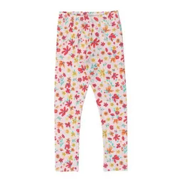 Walkiddy Walkiddy Leggings Rosa Blumen Allover Bio-Baumwolle GOTS – Produktbild 1 von 1