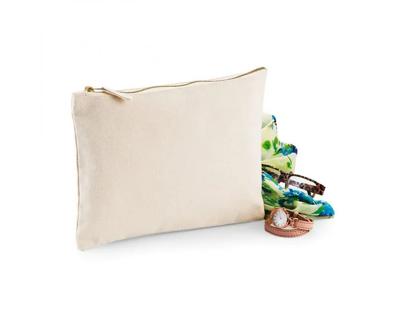 Westford Mill Westford Mill Kulturbeutel Canvas Accessory Pouch XS: 12x8,5, M: 22.5x16, L 28x20, Natural, – Produktbild 3 von 4