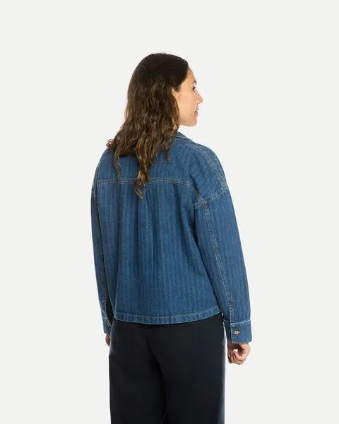 MATONA Matona Jeansbluse | Denim Blouse | aus 100% Baumwolle, Blue, – Produktbild 2 von 3