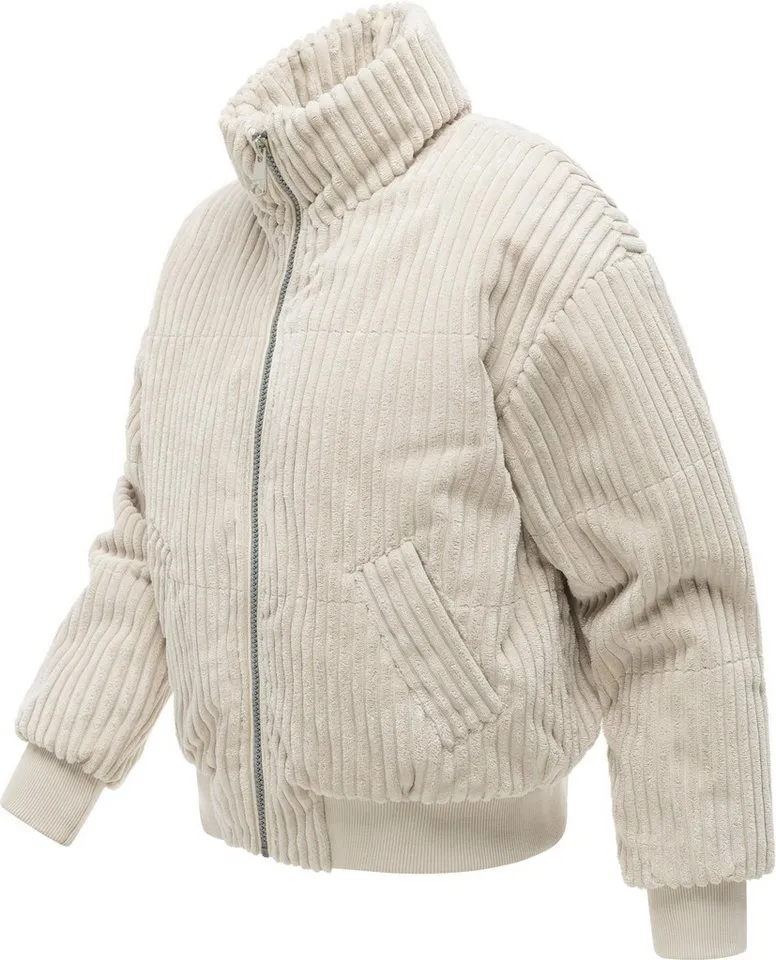 ragwear ragwear Cordjacke Tillie Cordy Y Warme Damen Kordjacke mit Stehkragen, Braun, – Produktbild 3 von 5