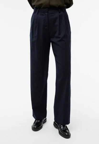 Givn Berlin Givn Berlin Hose GBLIZ aus Wolle mit weitem Bein, Midnight blue, – Produktbild 2 von 3