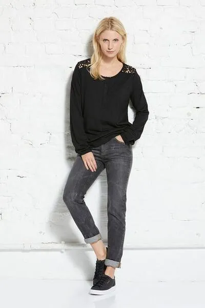 Wunderwerk Wunderwerk Amber High-Stretch-Denim Jeans im Slim Fit Schnitt, Black 420, – Produktbild 4 von 4
