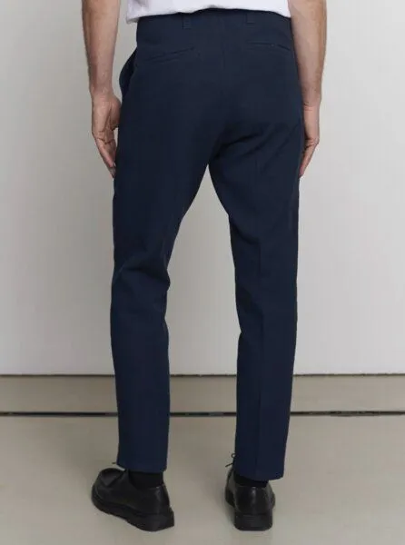 About Companions About Companions Klassische Hose JOSTHA aus strukturierter Bio-Baumwolle, Blau (structured blue), – Produktbild 2 von 4