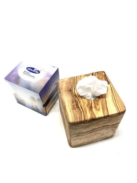 Olivenholz erleben Olivenholz erleben Box für Kosmetiktücher aus Olivenholz – Produktbild 2 von 6